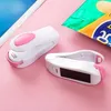 Mini Heat Sealer Capper Portable Mini Heat Sealing Machine Hand Pressure Food Sealing Machine Plastic Bags Vacuum Food Sealer