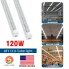 8 'T8 FA8 Tubos LED D Forma de 8 pés LEDs integrados Luz de 8 pés Luzes de trabalho 60W 120W 96' 'Luzes fluorescentes de linha dupla
