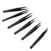 Outtop Tweezer Set 6pcs 정밀 정전기 핀셋 스테인리스 시계 제작자 메이크업 도구 우수한 품질 드롭십 8F26