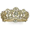 Luxurious Sparkle Pageant Crowns Rhinestones Wedding Bridal Crowns Bridal Jewelry Tiaras & Hair Accessories shiny bridal tiaras