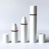 Bouteilles sans air pour Lotion, ligne argent et or, récipient cosmétique DIY, 15ml, 30ml, 50ml, 200 pièces/lot