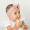 23 färg baby flickor bowknot headbands ins brett båge hårband godis färger barn hår tillbehör mjukt elastiskt hår band nylon huvudbonad