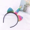 Bebê menina unicórnio bandana dos desenhos animados orelhas de gato acessórios para o cabelo para meninas enfant headwear crianças casuais criança varas de cabelo 434507270