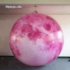 Personalized Lighting Inflatable Cosmic Pink Planet Customized Blow Up Moon Ball Giant LED Globe Balloon For Concert Stage Decoration