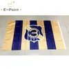 Flagge des Chile Club Everton de Vina del Mar, gestreift, 150 cm x 90 cm, für den Hausgarten, festlich