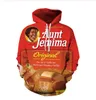 Fashion Men Hoodies Harajuku aunt jemima 3D HD Print Casual Fox Hoodies Sweatshirts Couple Tracksuits Women Hoodies LM0327375043