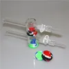 7,5 inch glazen nectar pijp waterpijp met 10 mm 14 mm kwart tips keck clip 5 ml siliconen container terugwinning voor roken