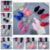 Winter Warm Fur Slippers Fluffy Slide furry slipper Natural Home Shoes Girl Comfortable Flat Heel Slipper designer slippers T2D5042