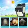 Zonne-verlichting LED Tuin PIR Bewegingssensor Beveiliging Wandlamp Waterdichte IP65 Buitenverlichting voor Straatweg