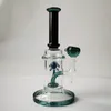 Glass Bongs Showerhead Perc Thick Bong Water Pipes 14.5mm Joint Heady Glass Oil Dab Rig Straight tube Hookahs Pipes Free Shipping CS1223