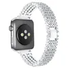 Apple Watch Ultra için şık Kristal Elmas Kayış 49mm Bant 41mm 45mm 38mm 42mm 40mm 44mm Paslanmaz Çelik Yedek Bantlar iWatch Serisi 8 7 6 SE 5 4 3