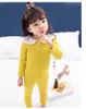 2019年春秋の赤ちゃんの女の子パジャマセット2 PCS子供キッド100コットンスリープウェアガールピーターパンカラーシャツパンツラウンジウェアT7450913
