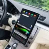 Android 9.0 범용 자동차 DVD 플레이어 2 DIN 12.8 "PX6 100 ° 회전식 IPS 스크린 스테레오 라디오 멀티미디어 GPS 헤드 유닛 Bluetooth 5.0 4G LTE WiFi 스티어링 휠 컨트롤