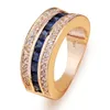 Full diamant safir ring för kvinnor 18k guld bague eller jaune bizuteria för smycken anillos de ring män fin 18k topaz gemston