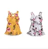 Baby Roupas Crianças Meninas Floral Impresso Jumpsuits Verão Sem Mangas Sem Mangas Macacões Moda Fashion Suspensórios Onesies Girl Sweet Outfits AYP655