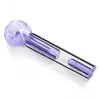5.9インチの長さの喫煙アクセサリー紫色のガラスパイプオイルバーナーの管の水ぼちゃのアクセサリータバコのハーブの水管