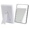RUIMIO Specchio per trucco con 8/16 LED Specchio cosmetico con interruttore touch dimmer Supporto a batteria per viaggi da tavolo in bagno