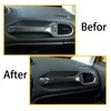 Carbon Fiber ASB Co-pilot Handle Trim Decoration Cover For Jeep Renegade Car Interior Accessories