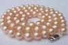Naturale grande 10-11mm collana di perle rosa 925 gioielli di spilla gioielli di fabbrica all'ingrosso prezzo delle donne gioielli spilla