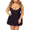 Frauen Nachtwäsche Plus Größe Nachthemd 3XL Hübsches Babydoll Set Charming Spitze Dessous Sexy Nachtwäsche Freeship DROPSHIP 20191