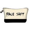 Digital Alphabet printed canvas Cosmetic Bags White and black Makeup Bag With various Pattern Pouchs For Travel6456117