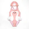 Esplosivo per bambini Costume da bagno per bambini Cartoon Swan Parrot Stampa Costume da bagno Girls Costume da bagno per inviare il tappo di nuoto