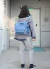 Grand sac à bandoulière en toile contracté joker sac à bandoulière étudiant sac d'ordinateur cartable sac à dos portable, 6 couleurs