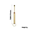 Strumento per cera dabber Vaporizzatore per erbe secche 73mm Strumenti Rigs Cucchiaio per erbe in metallo ceroso oro secco per erbe per Sniffer Snorter Snuff2789686