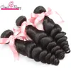 Greatremy 100% Brezilyalı Saç Uzatma İnsan Hairbundles 8 "-30" Gevşek Dalga Bakire Saç Ayrıntıları Atkı Doğal Renk 3 adet / grup