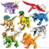 Huis bouwstenen legoings jurassic dinosaurussen wereldpark kinderen speelgoed cadeau voor de kinderen dinosaur raptor bescherming zone bouwstenen set