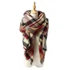 Wowholesale-Winter Scarf Classic Tassel Szalik Plaid Ciepły Miękkie Chunky Duży Koc Wrap Szal Szaliki 140 cm * 140 cm