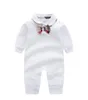 Heißer Verkauf Baby Marke Kleidung Baby bowknot Strampler Neue Baumwolle Neugeborene Baby Mädchen Jungen Frühling Herbst Strampler Kinder Designer infant Overalls