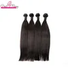 4pcs Malásia extensões do cabelo não processado Virgin Cabelo Humano Pacotes reta de seda do cabelo Trama Dyeable Natural Color 8 "-30" Greatremy