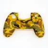Wassertransferdruck Camo Camouflage Silikonhülle Gummi-Schutz-Controller-Schutz für PS4 Gamepad-Hautabdeckung DHL FEDEX EMS KOSTENLOSER VERSAND