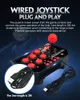 4 em 1 USB Wired Game Controller Arcade Combate Joystick vara para PS3 para Nintend Mudar PC Gamepad para Android TV 10 Botões