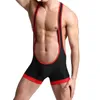 Homens undershirts JumpSuit One-Piece Suits Suavemente Luta Singlet Respirável BodySuit Exótico Super Macio Spandex Undershirt