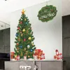 Feliz Natal Removível Adesivos De Parede Gree Árvore De Natal Sala Adesivo