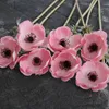 2020 Modern Anemone Real Touch Artificial Flower Wedding Bridal Rose Bouquet Pography Props for Garden Ornament Home Decoration1594870