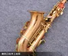 Najlepsza wysokiej jakości miedziana zakrzywiona saksofon saksofon saksofon Saksowy instrument muzyczny S-991 Japoński model z ustnikiem. sprawa
