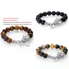 McLlroy Bracelet Men Stone Bead Luxury Bracelet HommeファッションドラゴンCZ