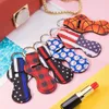 Neoprene Chapstick Holder Keychains 63pcs Bulk Lipstick Holder Keychains Chapstick Keyring Holder The Best Gift for Birthday Christmas