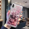 NEW ХОРОШЕЙ ЛЮБВИ Liquid Case Dynamic Glitter Star Quicksand Мягкий силиконовый чехол для iPhone 6 6S 7 8 Plus Love Heart Bling Case