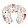 Baby Floral Nursing Soft Pillow Cover Infant Cuddle U Shaped Pillowcase Bil Sofa Kudde Skydd Barn Matning Midja Pillowcase Hot LJJA2272