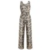 Kvinnor Wide Leg Floral Jumpsuit Tank Romper Fickor Övergripande Kvinnor Kläder Mjuk Mode Elastisk Midja Band Playsuit LJJA2588