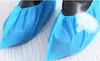 100pcs 1lot 1 color Non Woven Shoe Covers Disposable Booties Dustproof Anti-Slip Shoes Covers Disposable Personal Protection KKA7857