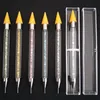 Double Head Dain Dainting Pen Multi Function Rhinestone Crayons DIY Wax Pencil مع صندوق تخزين Muleit Color 5 3HP E11442656