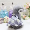 Haustier Hund Katze Tutu Kleid Teddy Rose Prinzessin Hundekleider Schönes Hochzeitskleid für Hunde 3 Farben