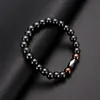 terapia del braccialetto del filo di ematite magnetica nera Bracciali di perline sani bracciali da donna braccialetti gioielli di moda volontà e sabbia 320288