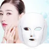 7 färger LED FACIAL MASK MICROCURRENT LED Photon Therapy Machine Light Therapy Acne Mask med nacke LED Beauty Machine