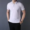 Высокое качество мужские футболки футболка мужские летние поло с коротким рукавом футболки Emboridered Crewneck повседневные топы